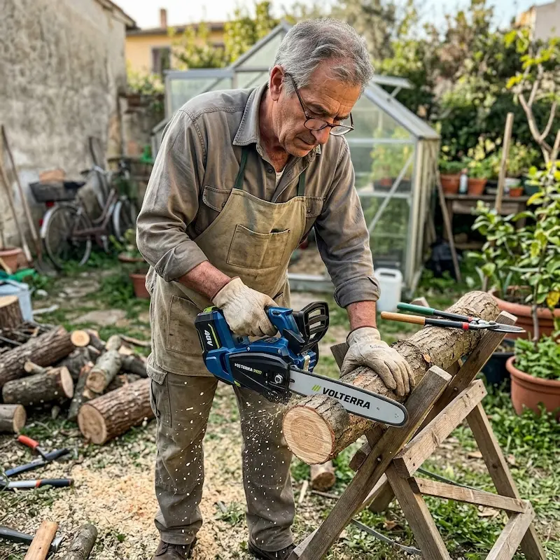 Marco F., 54 anni, oliveto a Siena, usa VolterraPro in giardino